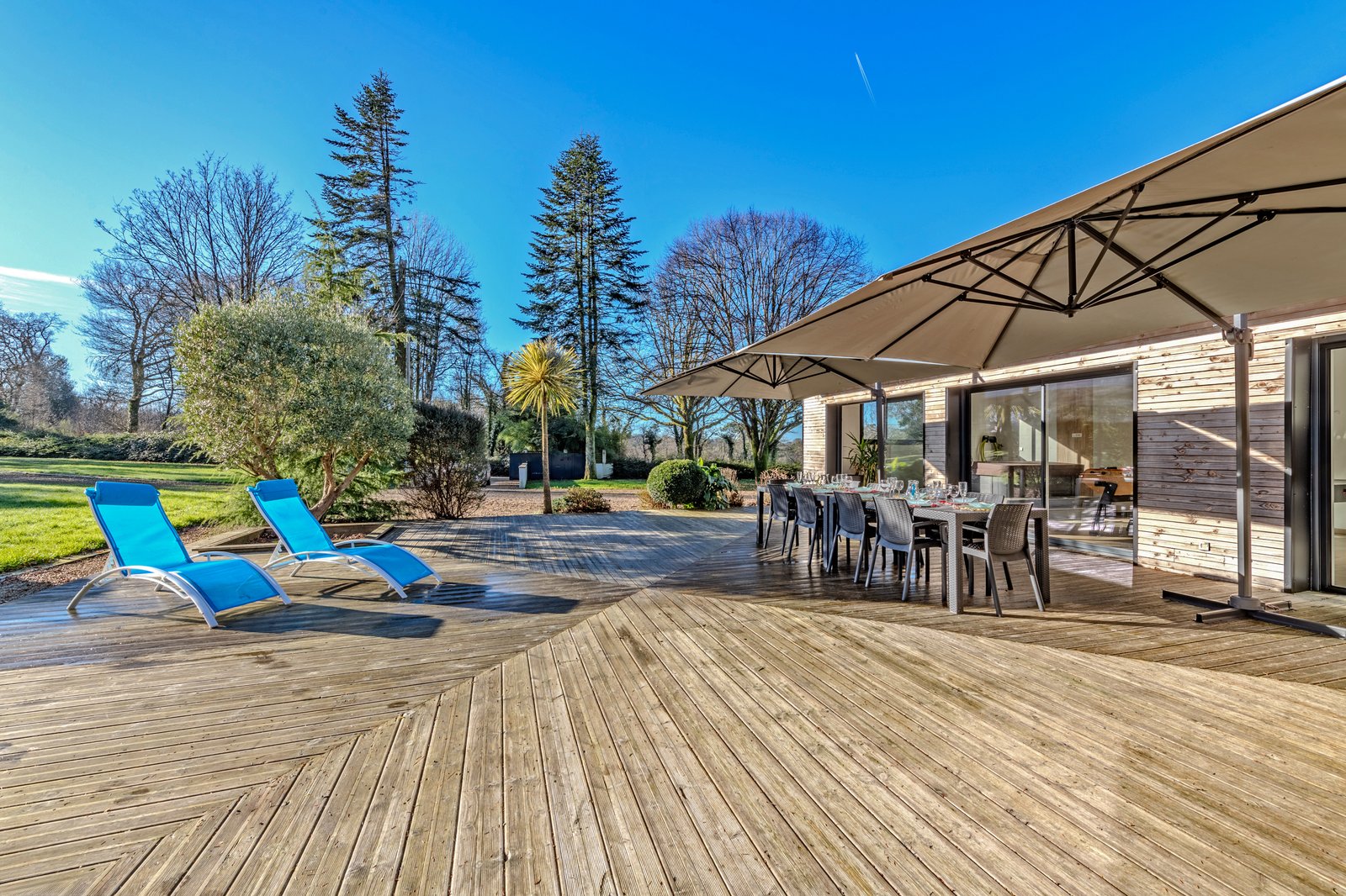 Terrasse et transats