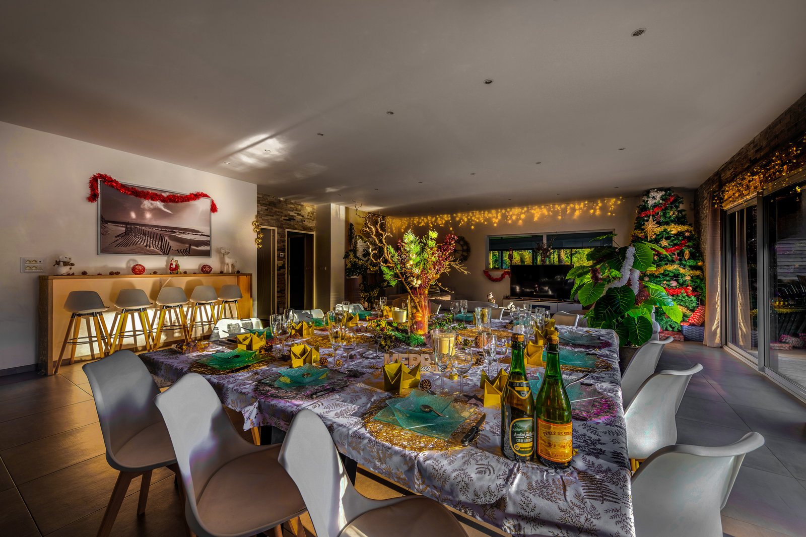 Table de fêtes de fin d'année